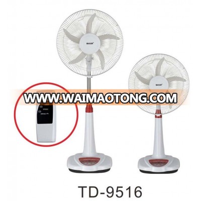 12V 16 inch Solar/Battery Operated Rechargeable Fan Air Cooling Stand Fan